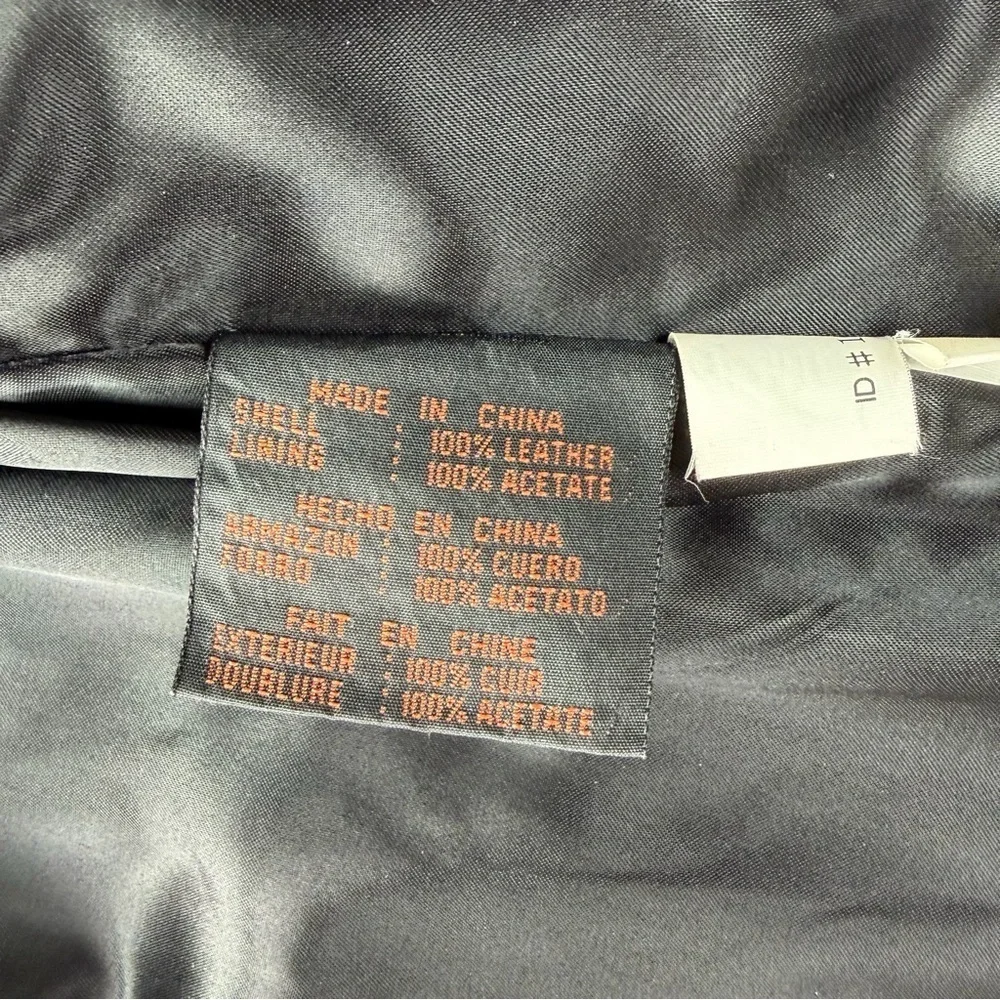 Cayenne Leather Buttery soft vintage leather moto jacket with belt size M